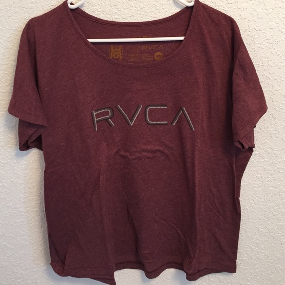 Simple maroon RVCA tee shirt