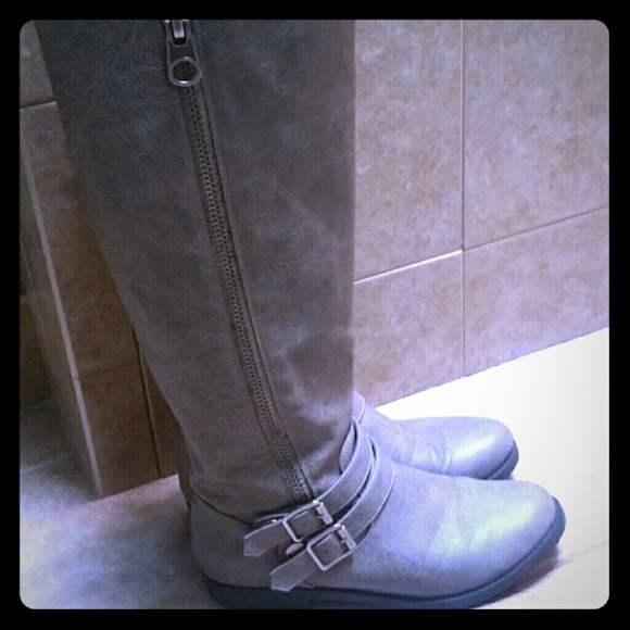 Gray Boots