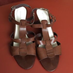Brown sandals size 10