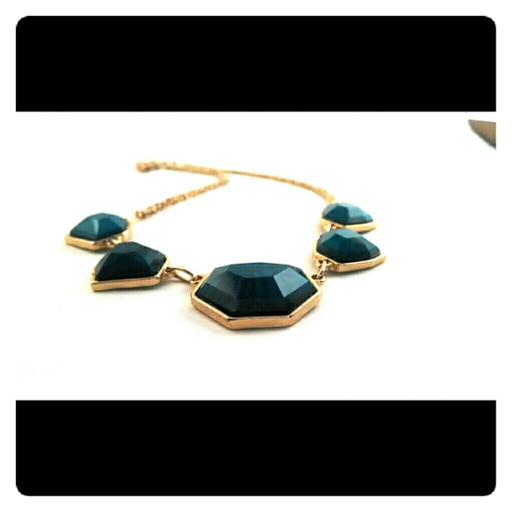 Turquoise Necklace with Gold Chain