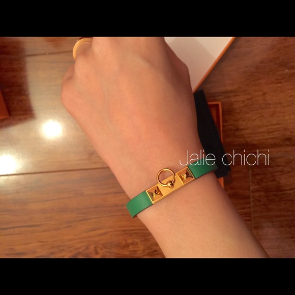 Hermes Accessories , ❌sold❌BNIB Hermes micro rivale bracelet bamboo