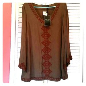 Size Small Army Green Tunic dress w/long sleeves