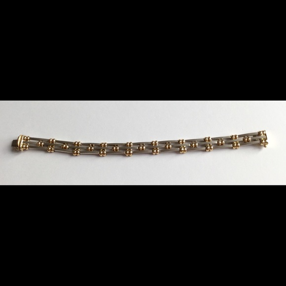 Sterling Silver and 14K Gold Braclet