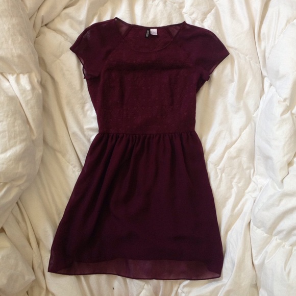 Burgundy dress