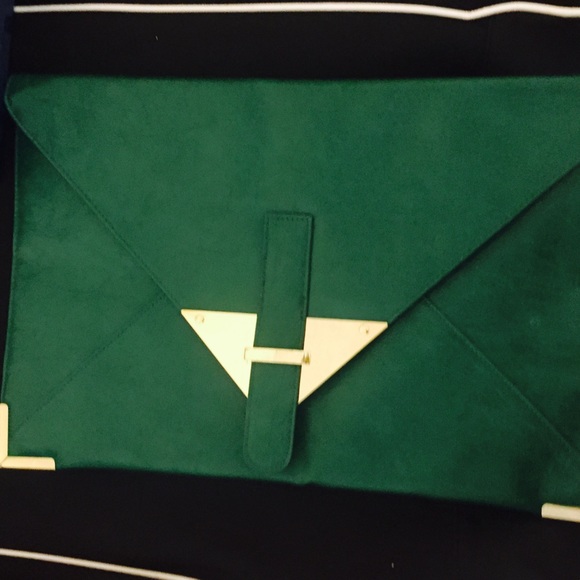 Green Envelope clutch