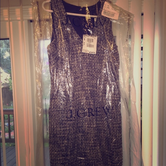Grey tweed JCREW work dress