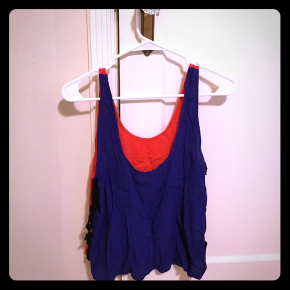 Two tone crop top