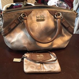 coach bag and matching Wristlet