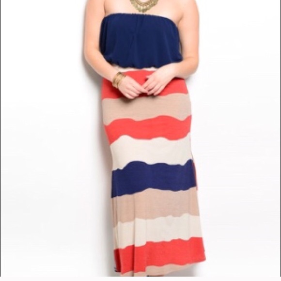 💟🆕KARA // Color Block Maxi [PLUS] - Picture 3 of 3