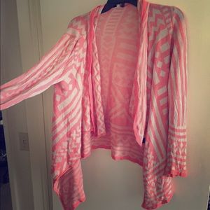 Pink and Beige light wight tribal print sweater