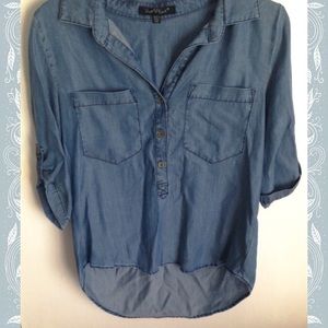 NWOT denim high low top