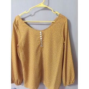 Yellow floral top