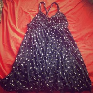 HOLD FOR @LIVIHP!! style dress.Navy Blue w/Anchors