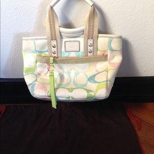 Small pastel coach bag