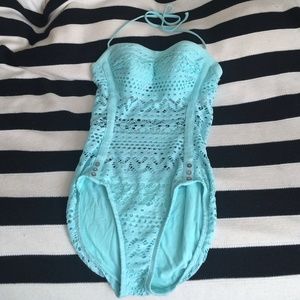 Robin piccone mint one piece bathing suit