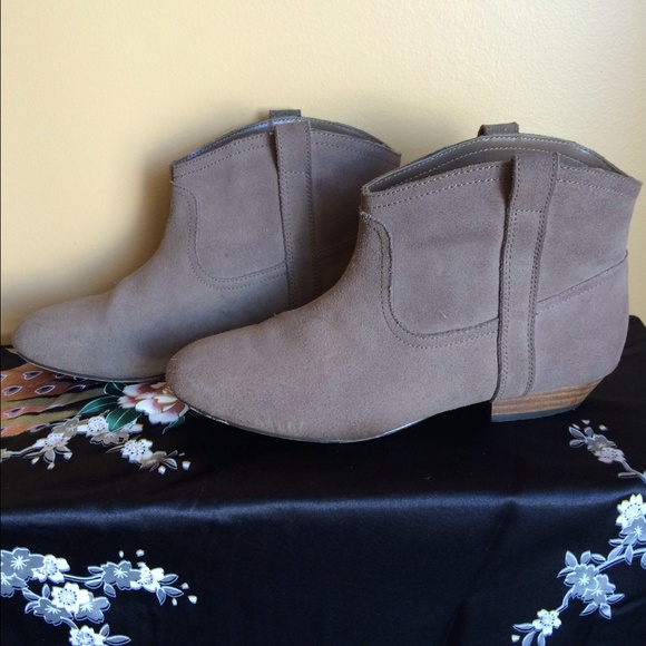 H&M genuine suede booties