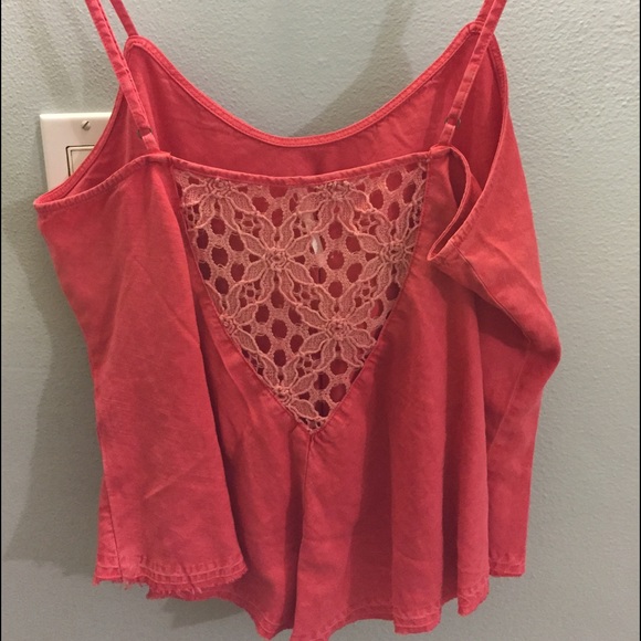 Free People Crochet Back Top
