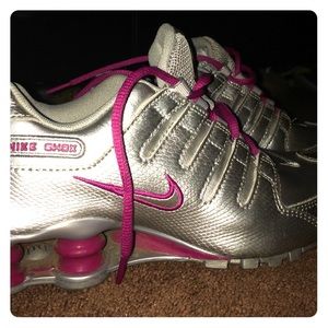 Nike Shox Grey and Magenta