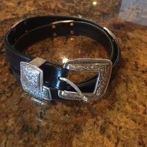 Brighton black belt with conchos. Sz L