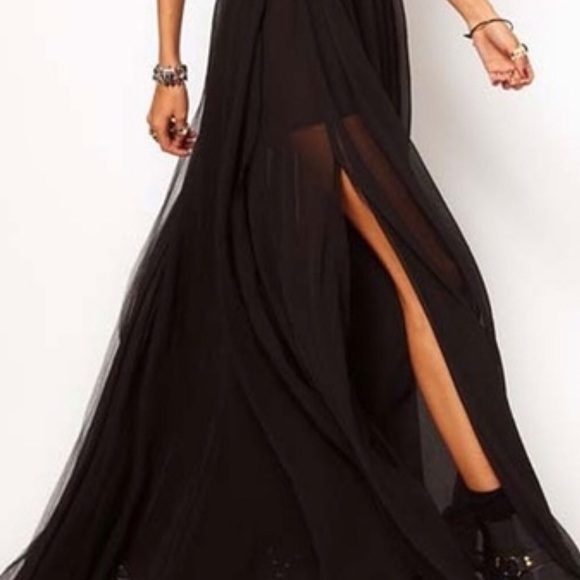 Sheer black maxi - Picture 2 of 4