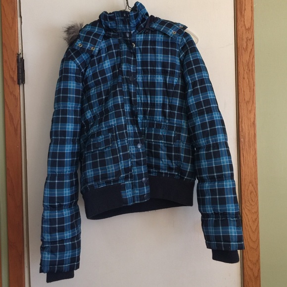 Plaid winter coat
