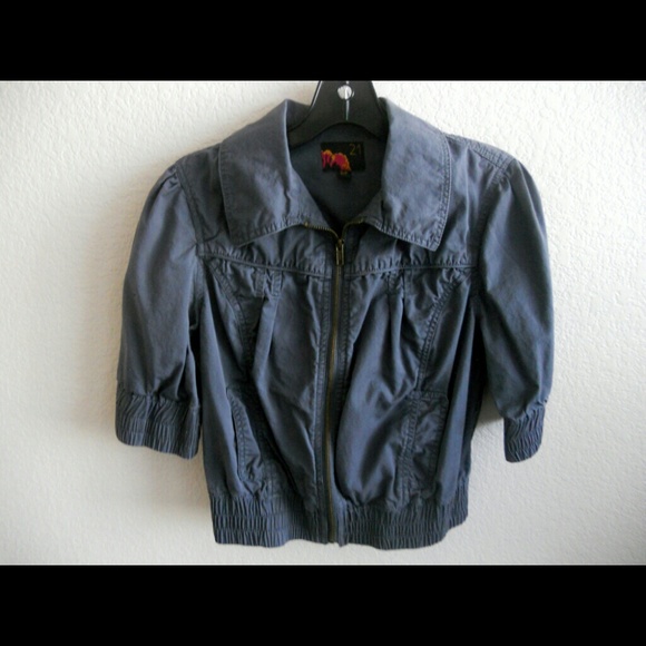 Forever21 cropped short sleeve jacket