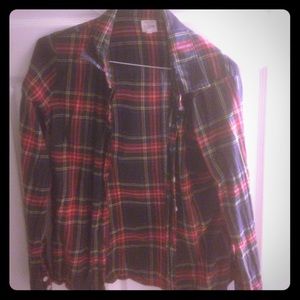Jcrew flannel style blouse