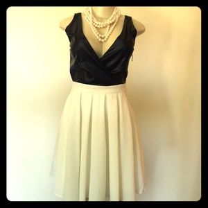 Classy leather dress