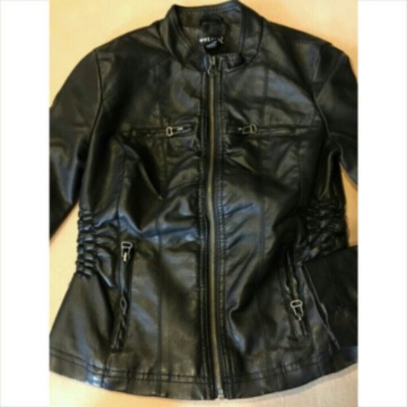 Wet Seal Faux Leather Jacket
