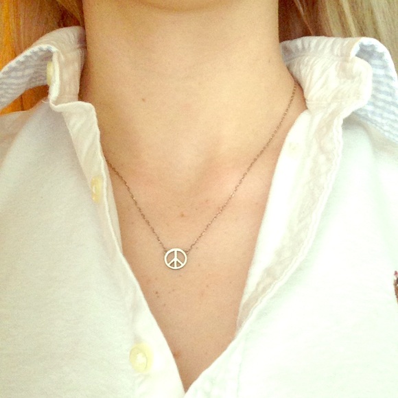 Sterling Silver Peace Necklace