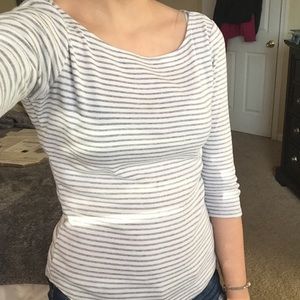 Gap 3/4-Sleeve Striped Sweater