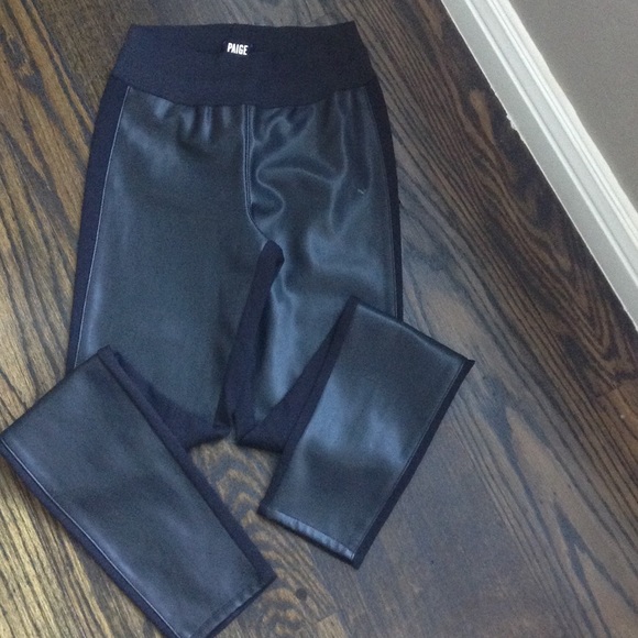 Paige faux leather pants/leggings