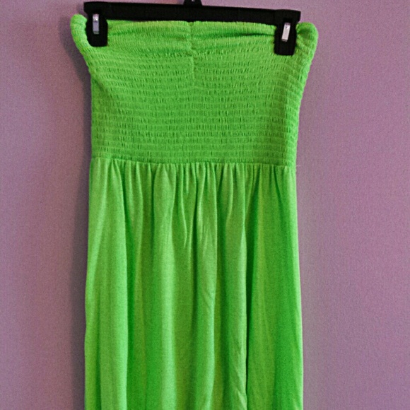 Bright green swimming suite cover up - Picture 1 of 3