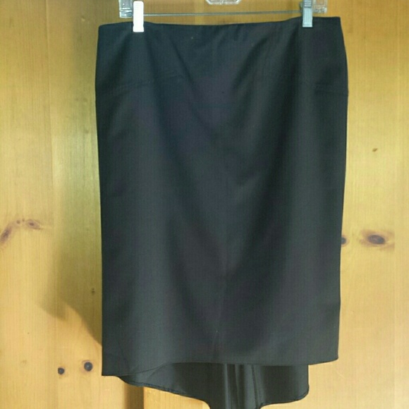 VINTAGE CK black pencil skirt with short tail