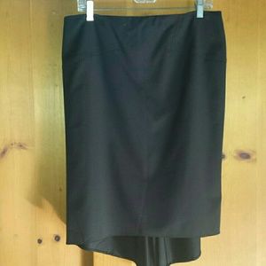 VINTAGE CK black pencil skirt with short tail