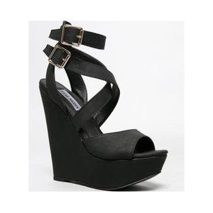 Black Steve Madden Wedges