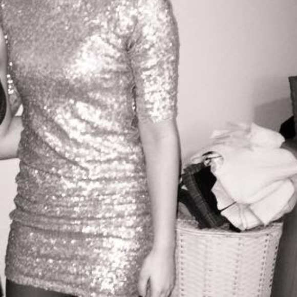 Gold dress