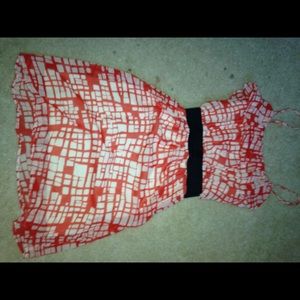 NEW red and white patterned Forever 21 dress