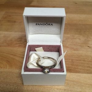 Pandora stackable cz ring