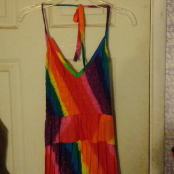 Rainbow Maxi dress  c: