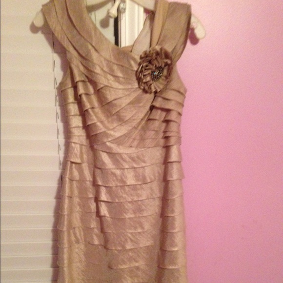 Knee length evening dress
