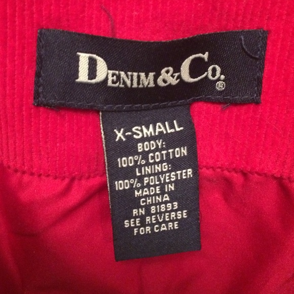 ❌SOLD❌ Cherry red corduroy blazer - Picture 3 of 4