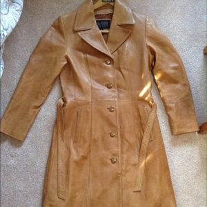 ❤️SOLD❤️Brown leather jacket