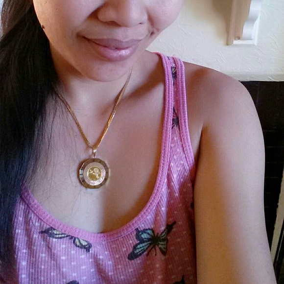 18k and 24kMiddile of the Pendant&ChainReal Gold - Picture 2 of 2