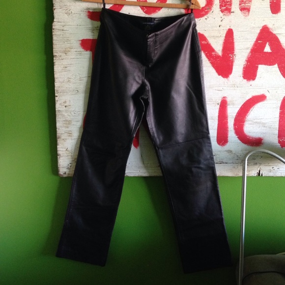 Anthropologie Bada** Black Leather Pants