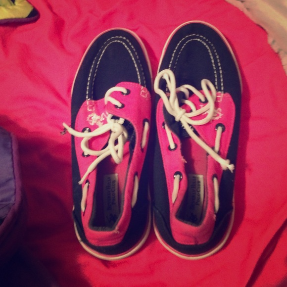 Pink & Blue Polo Shoes