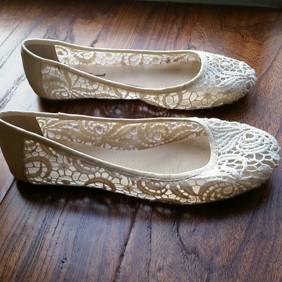 Lucky Brand Lace Ballet Flats