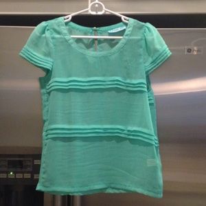Mint green blouse