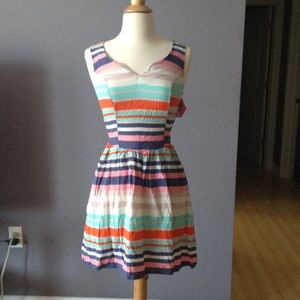 Xhilaration Multicolored Striped Dress