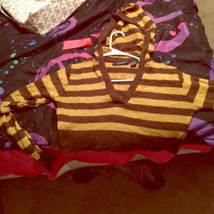 Brown & Tan Half Shirt